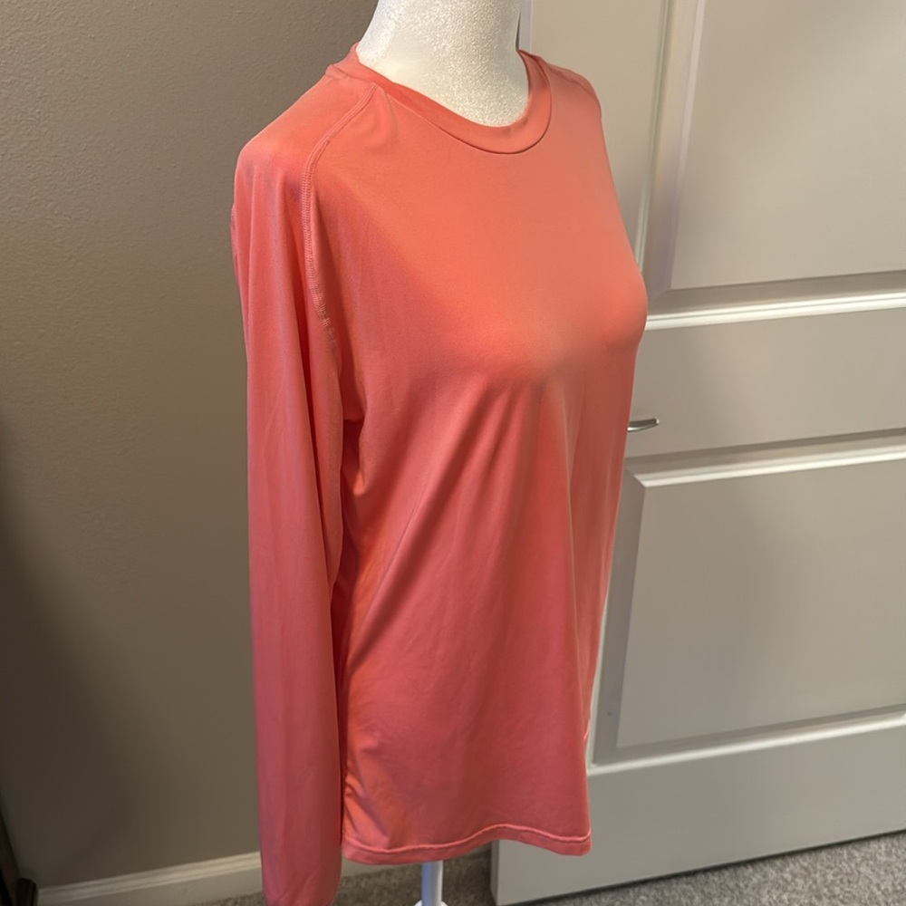 AFTCO Women’s Samurai Performance Long Sleeve Sun Protection Shirt, Coral, L